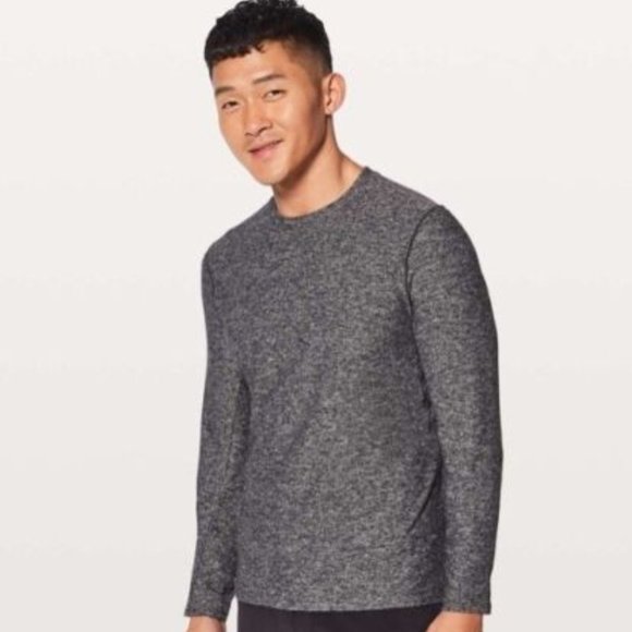 lululemon athletica Other - Lululemon Surge Long Sleeve Heathered Black Size S